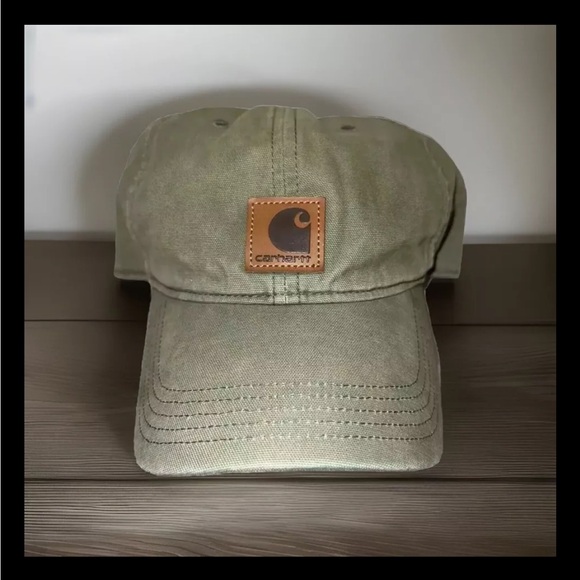 Carhartt Other - Carvartt Hat With Adjustable Back Green Canvas